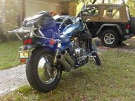 Super Magna 700 Right Side Rear View After Forward Controls Mod