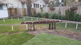 Backyard Railroad Flea Market Find Crossing Scratch Built Howe Truss Bridge