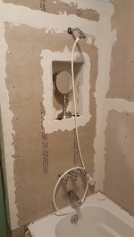 Final Rough In Tub Placment