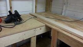 Garage Wrap Around Benches And Cabinets