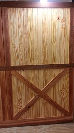 New Carriage Door Completed And Ready To Install