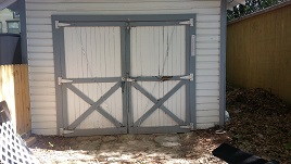 Garage Rotted Carriage Doors