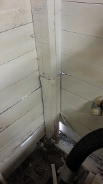 Garage Rotted Studs And Shiplap