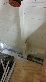 Garage Rotted Sill Plate And Shiplap