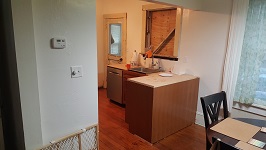 Kitchen Cabinets Sink Wall Cabinets Installed And Shimmed