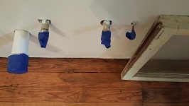 Kitchen Flooring Stained And Finished