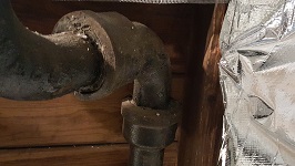 Kitchen Demolition Old Plumbing Stack In The Attic
