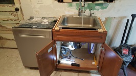 Kitchen Cabinets New Plumbing Works Again