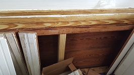 Side Porch Beadboard Roughed In Inside