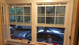 Side Porch Inside Window Trim Installed