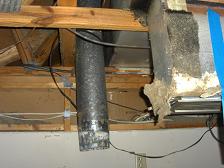 Kitchen Demolition - North Wall Vent