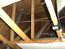 Kitchen Demolition - Attic Water Line